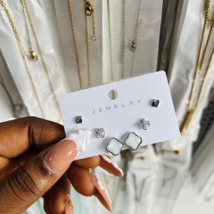 Zirconia 013 3 in 1 earrings