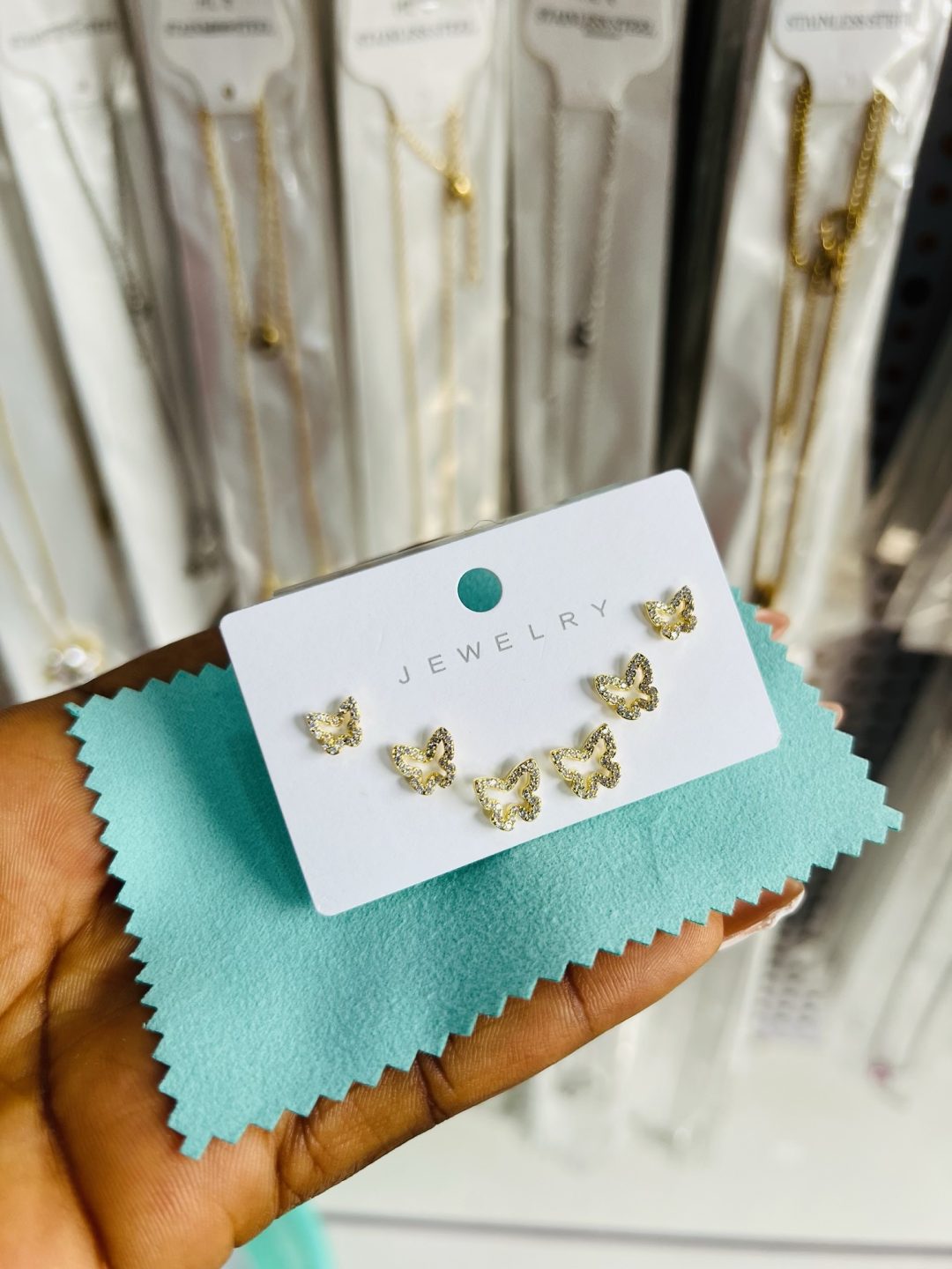Zirconia 014 3 in 1 earrings - Image 2
