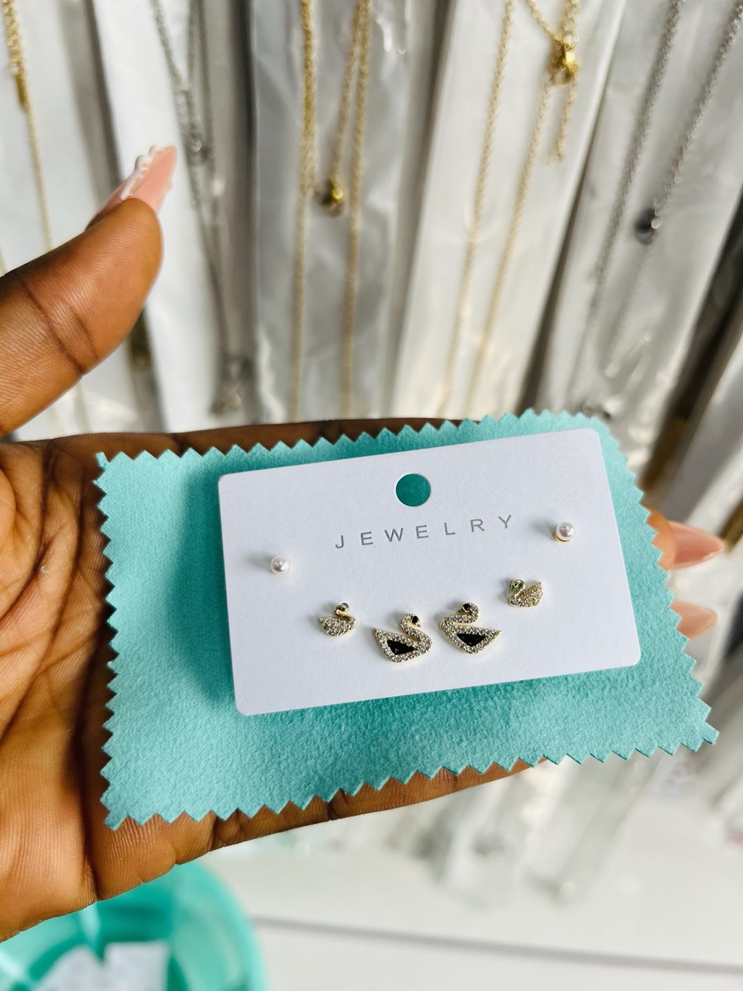 Zirconia 016 3 in 1 earrings - Image 2
