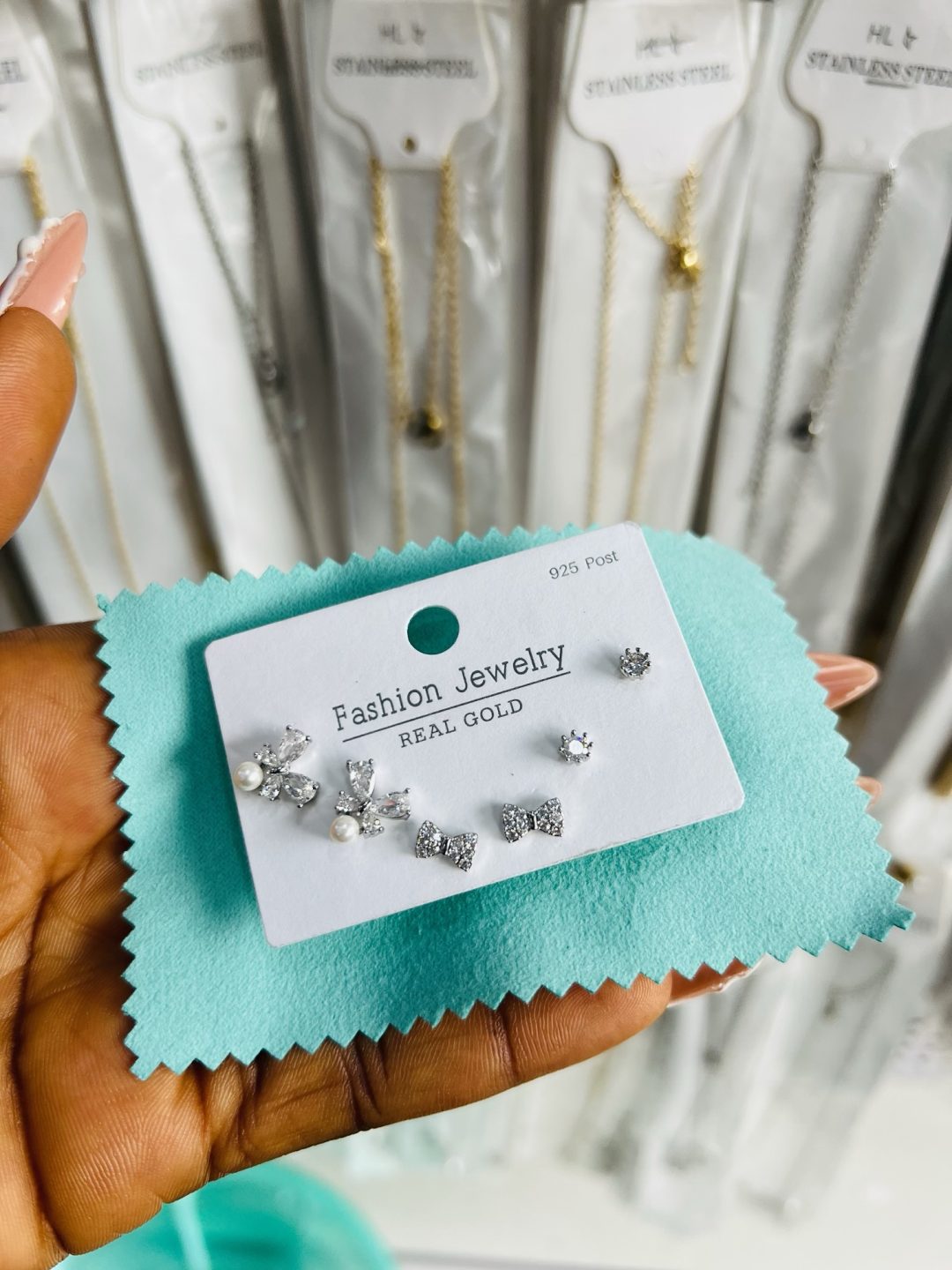 Zirconia 017 3 in 1 earrings - Image 2