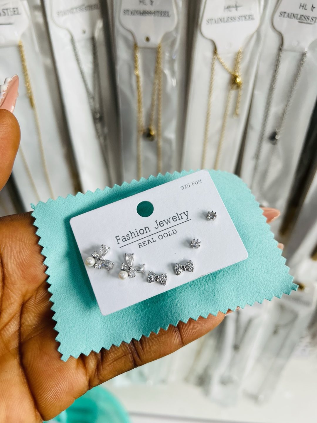 Zirconia 017 3 in 1 earrings - Image 3