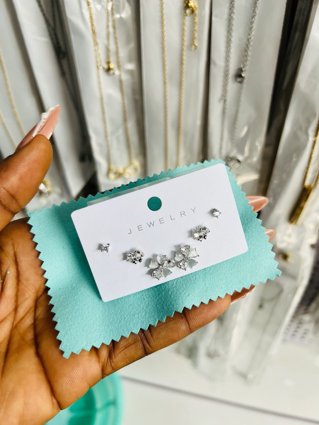 Zirconia 021 3 in 1 earrings