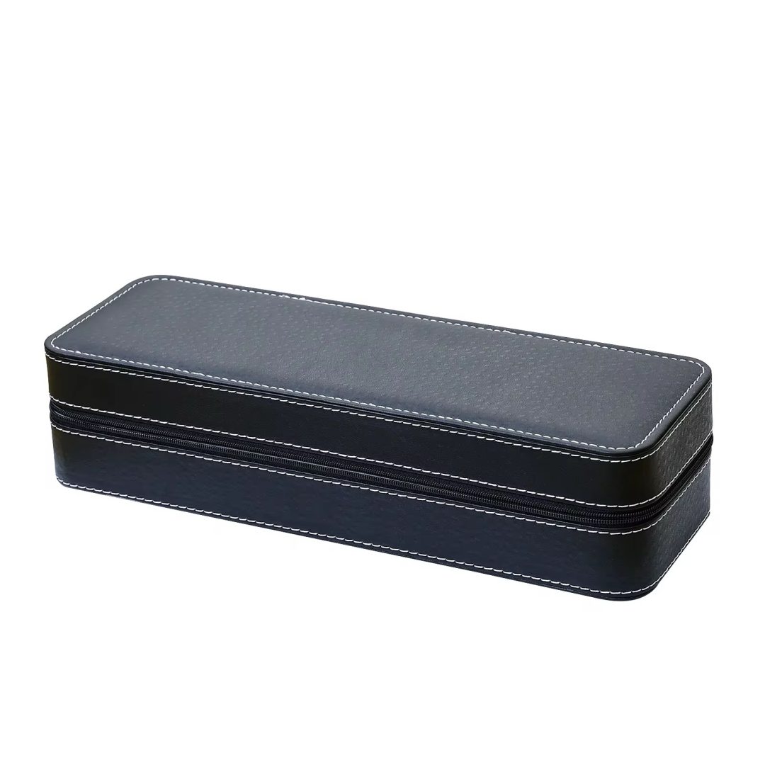 Black Leather 6 watch organizer - Image 3
