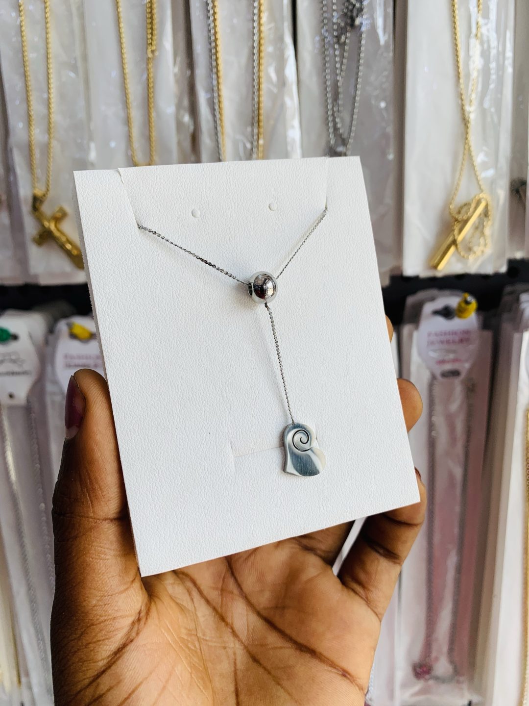 Sun ball necklace