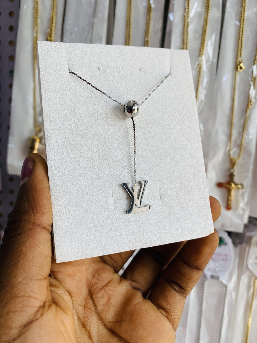 LVball necklace