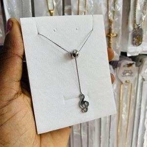 Clef ball necklace