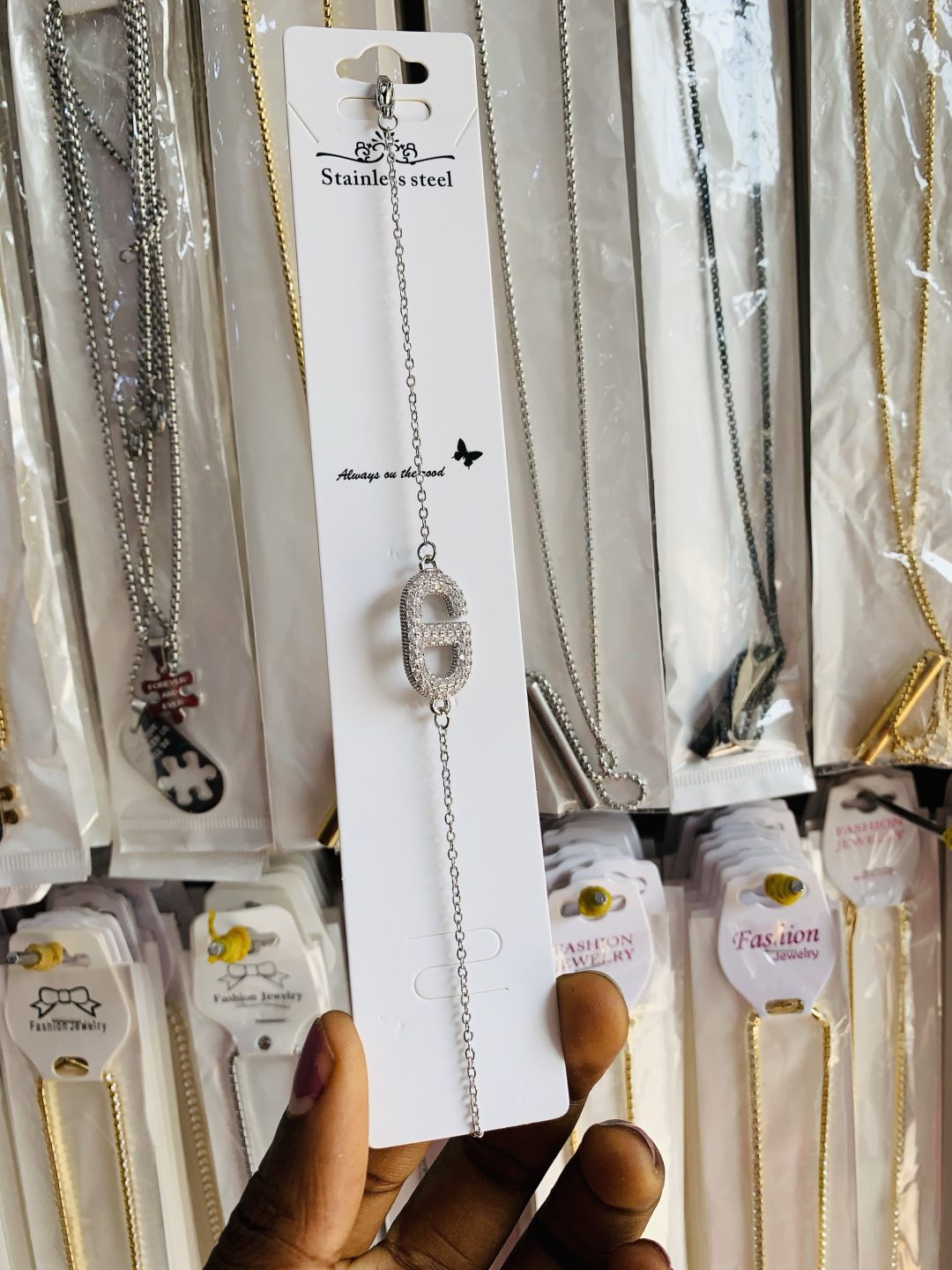 CD infinity bracelet