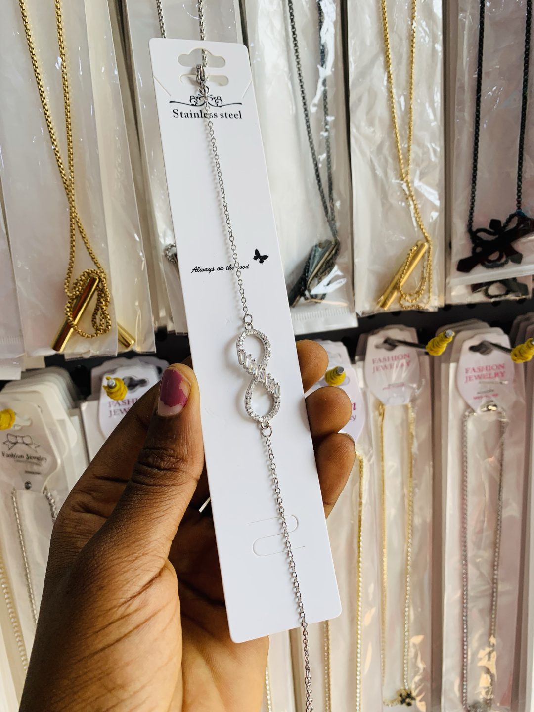 Kiki’s infinity bracelet