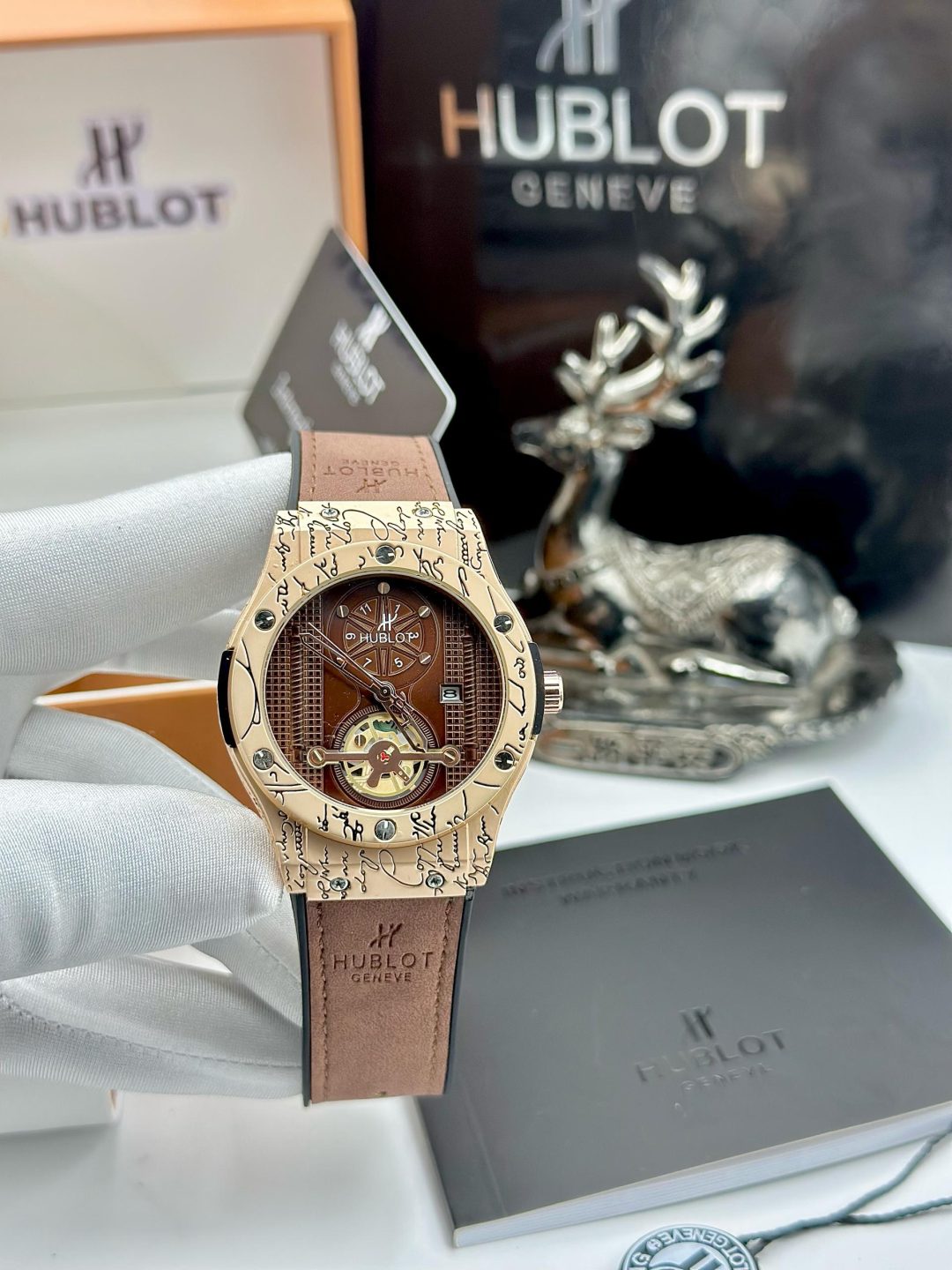 Hublot brown brown cyber face
