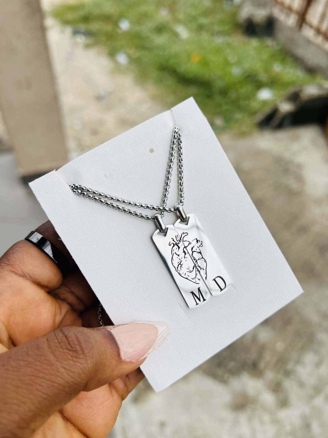 Mi Amore Engraved necklace with initials - Image 3
