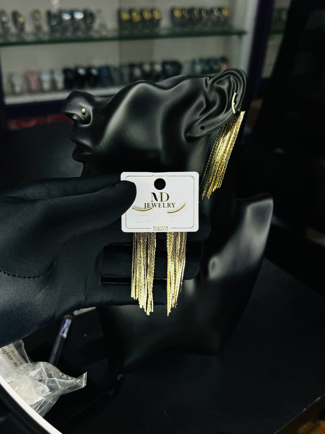 MD OCTO GOLD STATEMENT EARRINGS - Image 3