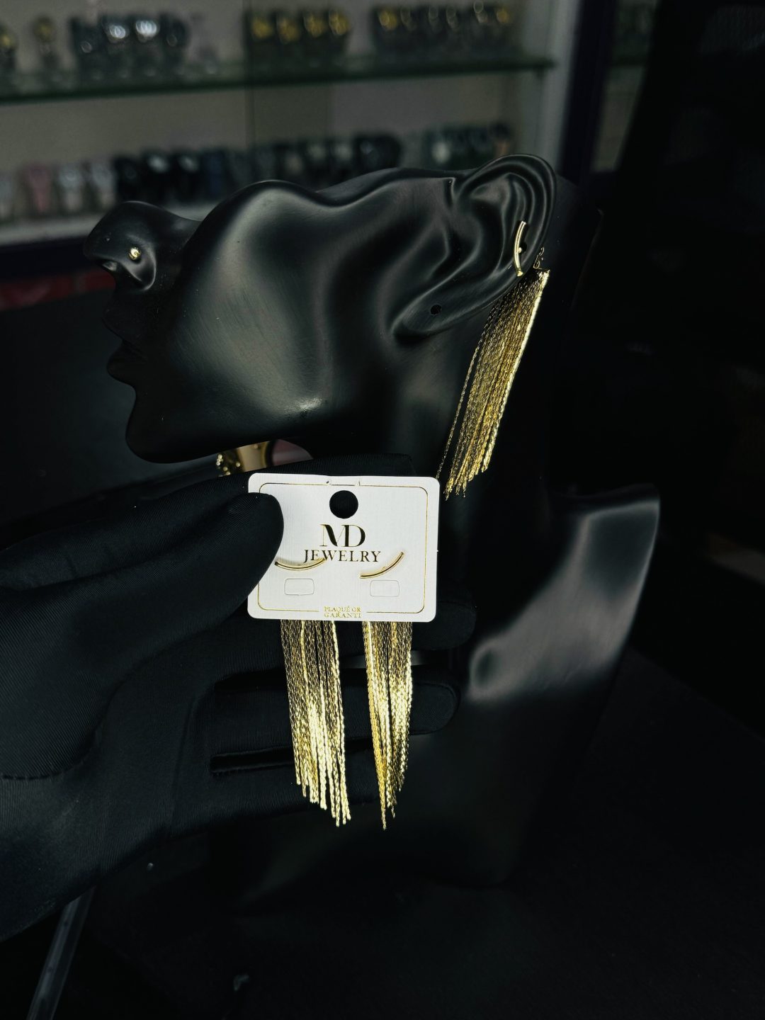MD OCTO GOLD STATEMENT EARRINGS - Image 2