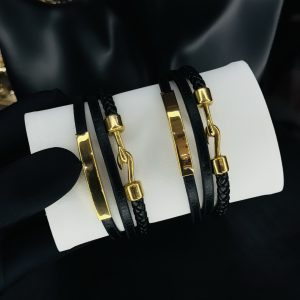 Male leather bracelet 020