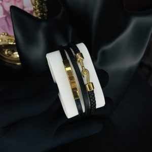 Male leather bracelet 020
