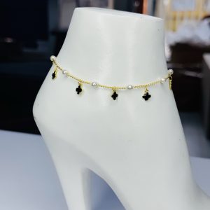 Black Vca dropping anklet