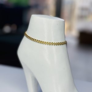Maple leaf gold  anklet