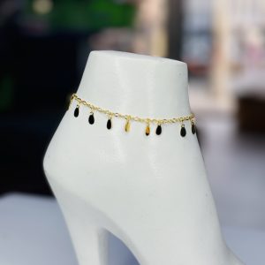 Bohemian gold dropping anklet