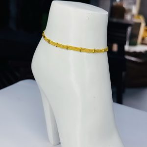 Knitted Helen gold anklet