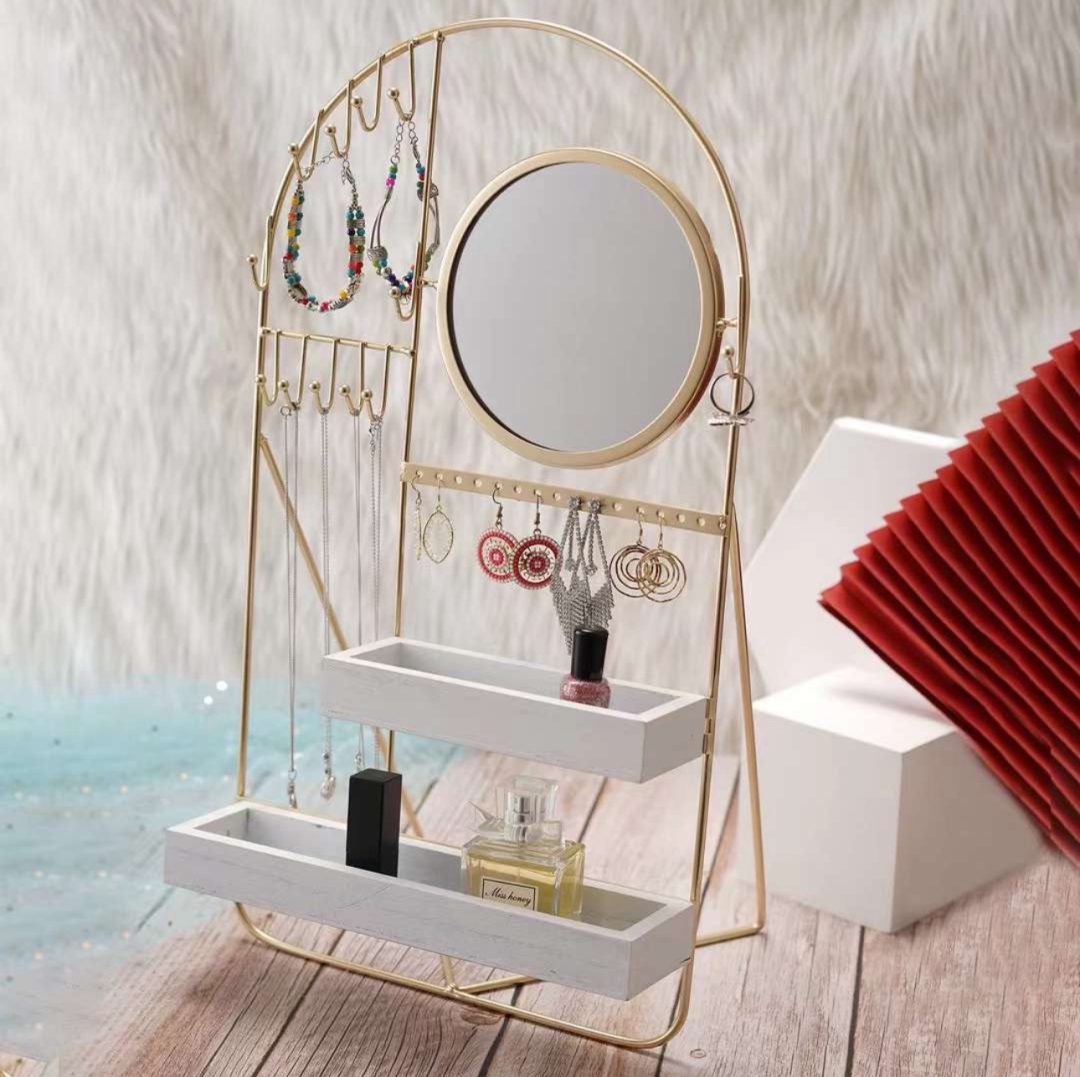 Jewelry display make up stand