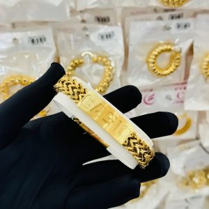 Casio male gold statement bracelet 011
