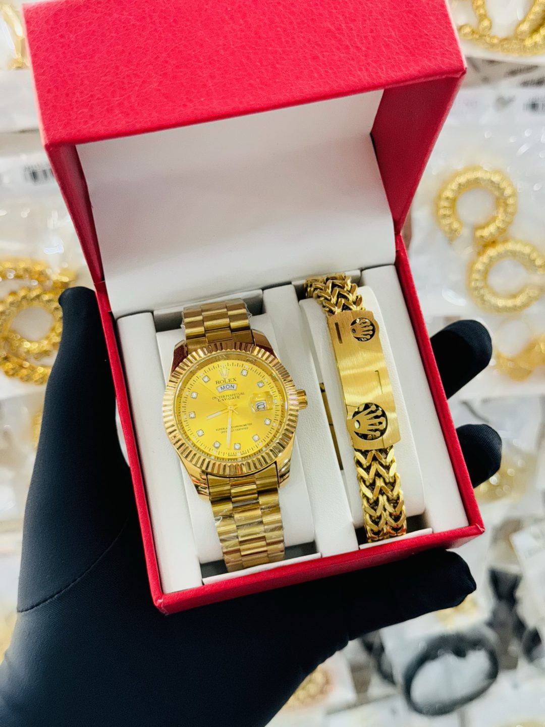 Rolex Versace bracelet combo set boxed 003 - Image 3