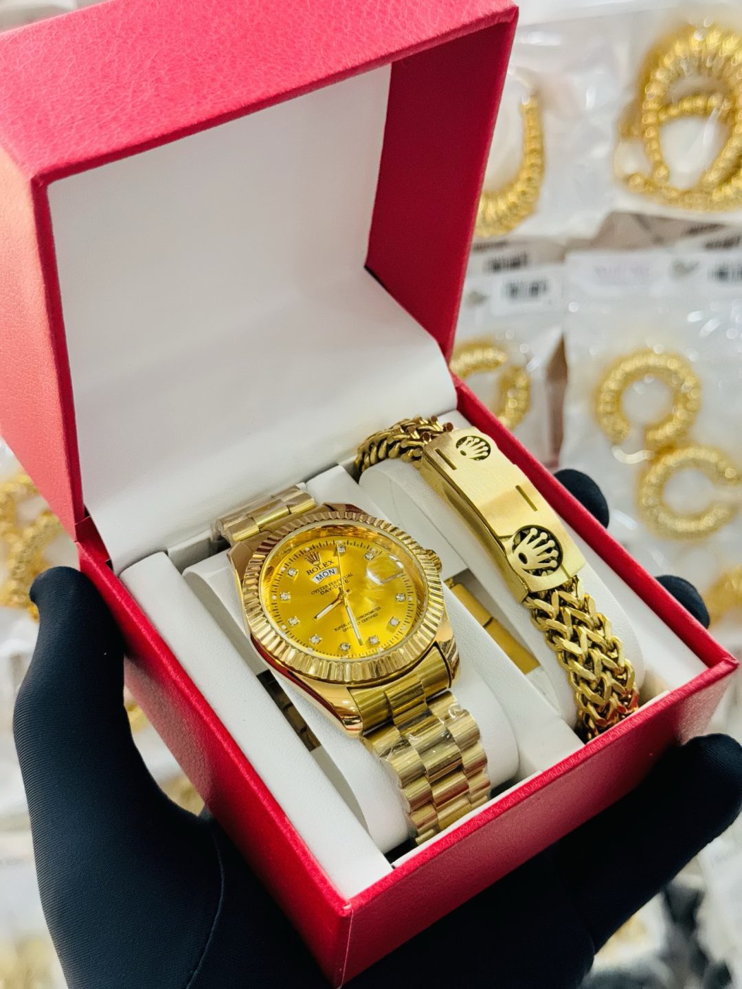 Rolex Versace bracelet combo set boxed 003 - Image 2