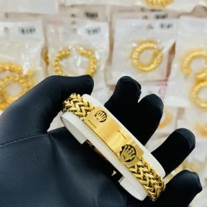 Rolex gold statement male bracelet 010