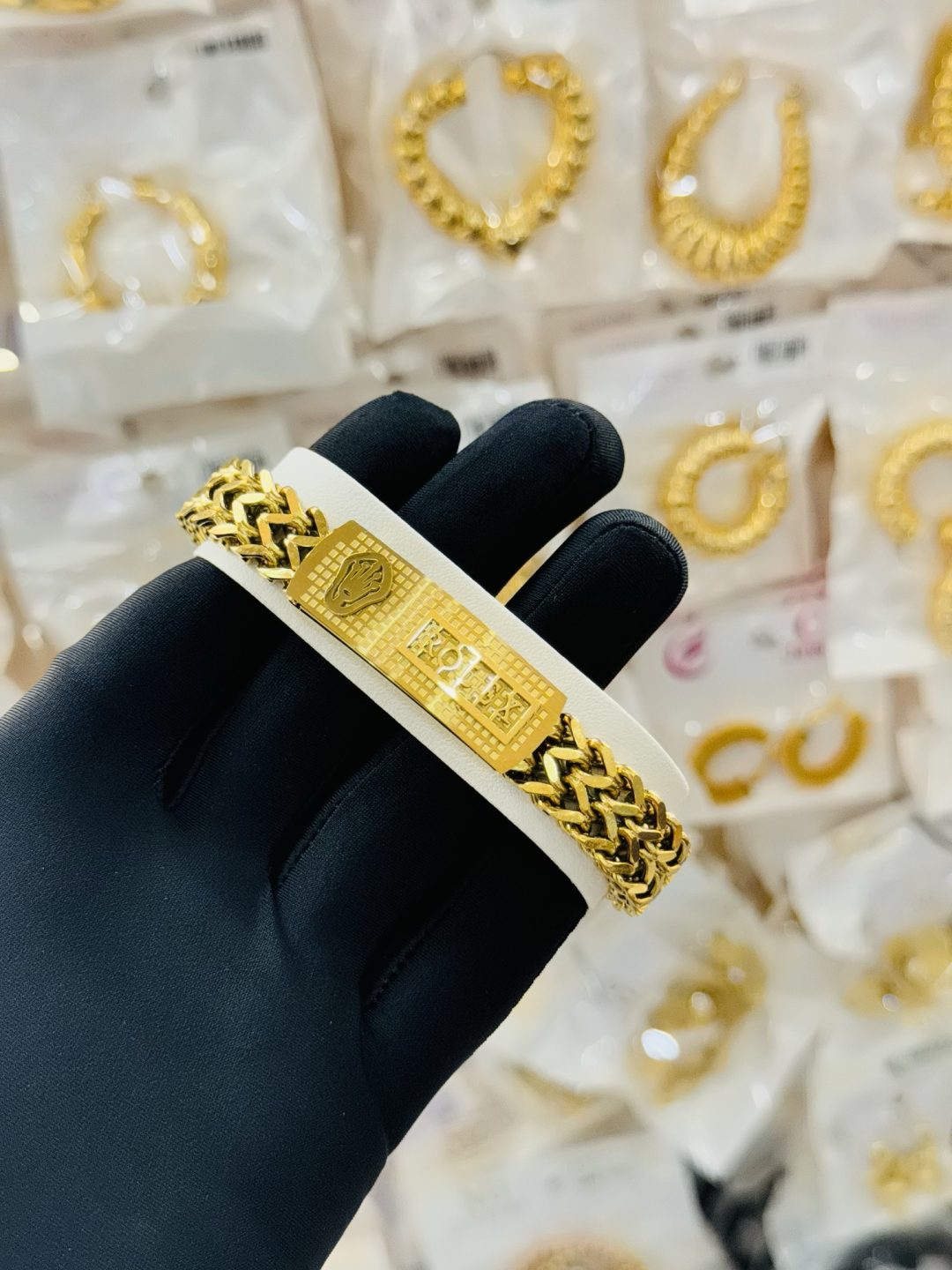 Rolex statement gold male bracelet 009