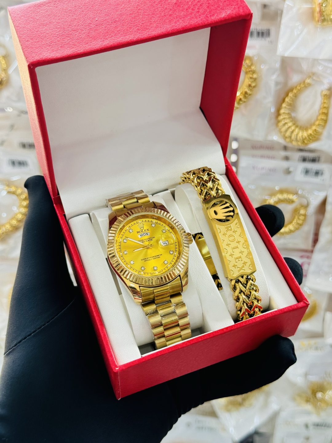 Rolex  bracelet combo set boxed 008
