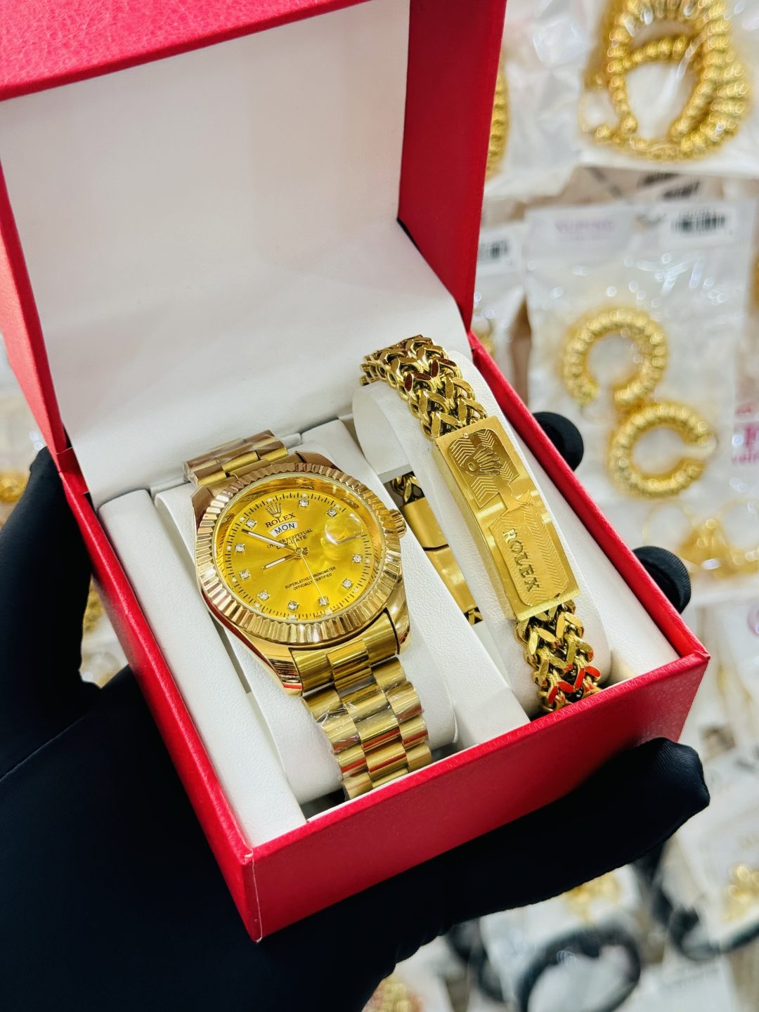 Rolex  bracelet combo set boxed 010