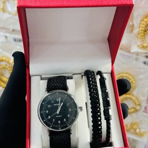 Rebirth knitted male leather bracelet combo 002