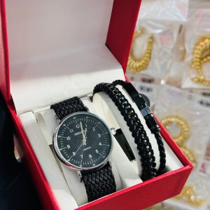 Rebirth knitted male leather bracelet combo 002