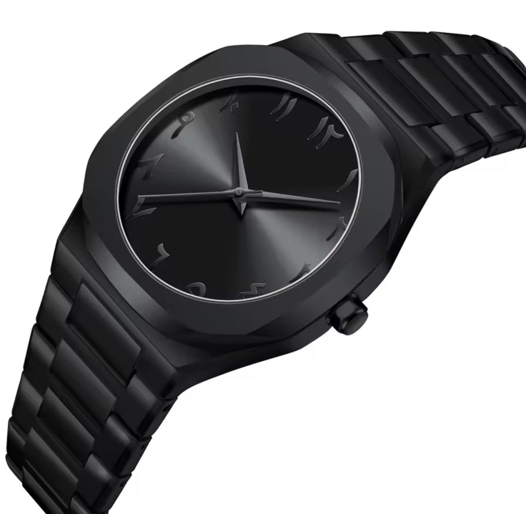 Men’s quartz watch black - Image 5