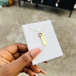 Lovie engraved female necklace