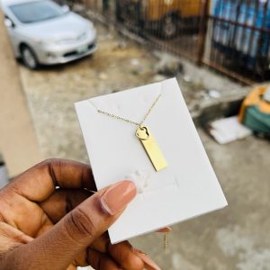 Lovie engraved female necklace