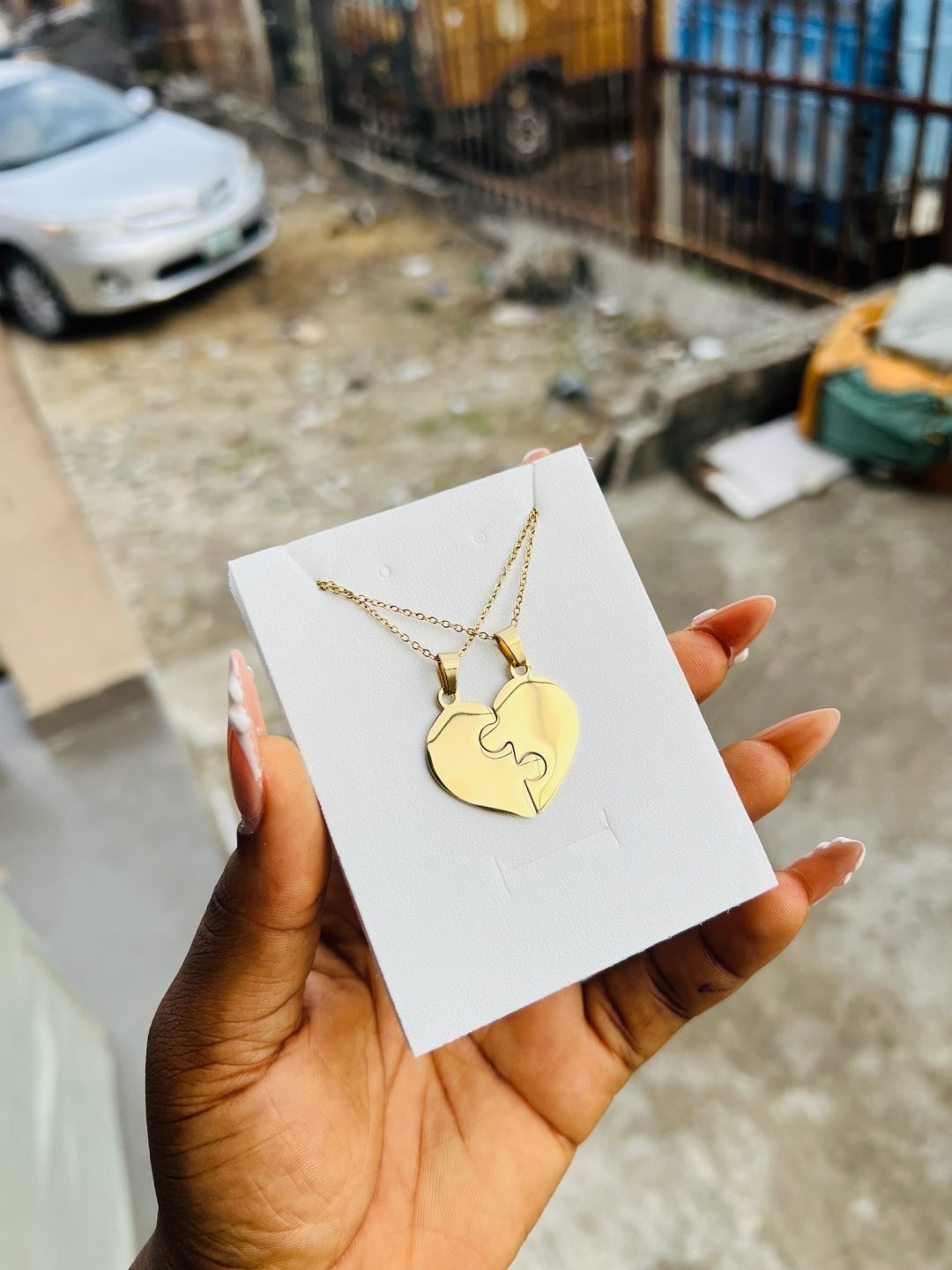 Lovers Engraved necklace - Image 6