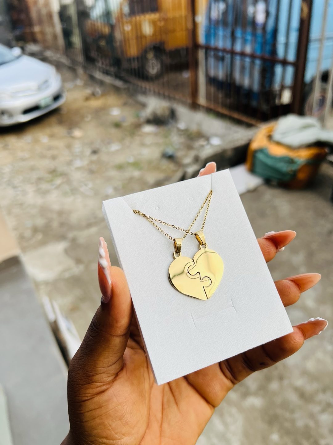 Lovers Engraved necklace - Image 7