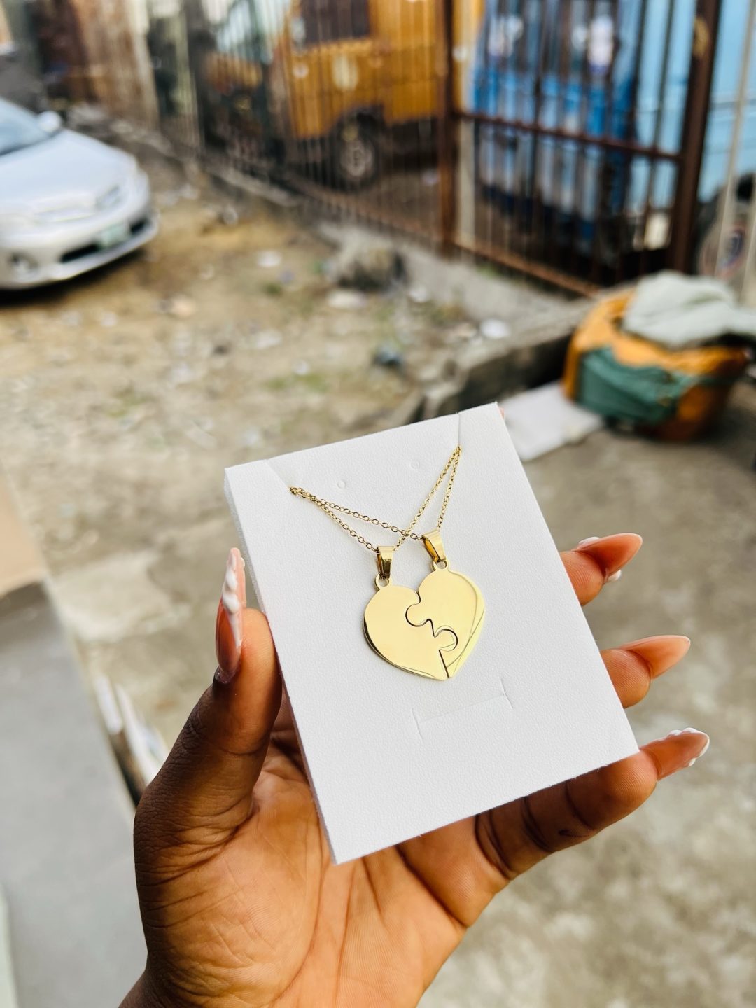 Lovers Engraved necklace - Image 8