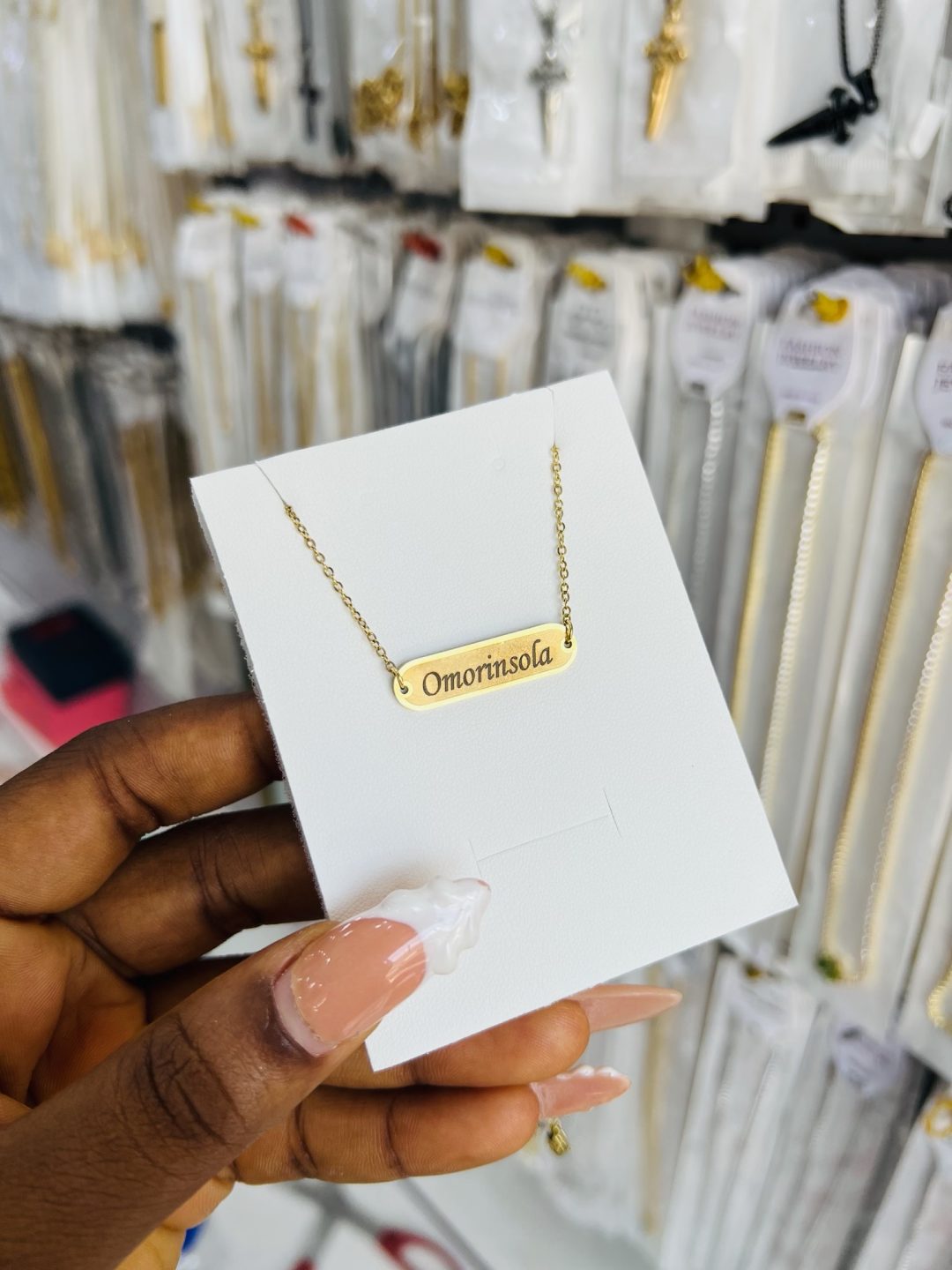 Awele Engraved female Necklace
