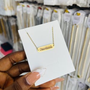 Awele Engraved female Necklace