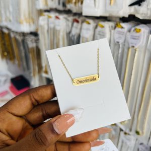 Awele Engraved female Necklace