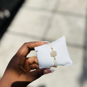 Rose fresh water pearls bracelet