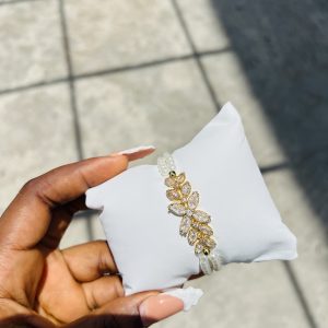 Flowered fresh water Pearls bracelet
