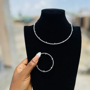 Choker ball silver set