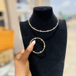 Choker ball gold set