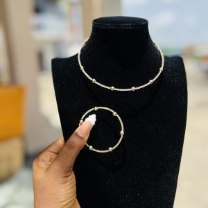Choker ball gold set