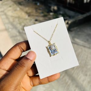 Vintage square necklace