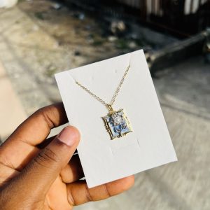 Vintage square necklace