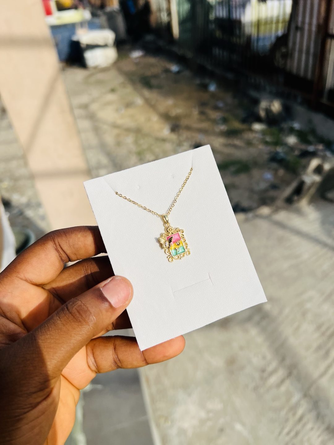 Vintage Rainbow necklace - Image 2