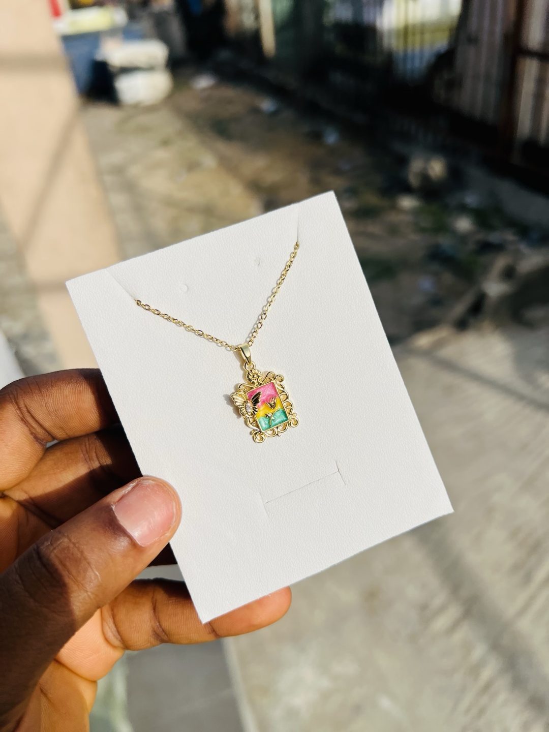 Vintage Rainbow necklace - Image 3